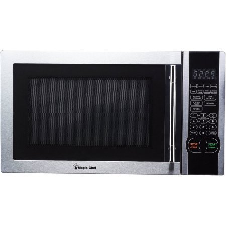 Magic Chef 1.1 cu. ft. Digital Microwave, Stainless Steel, 1,000 watts, 10 power levels, / Simple and intuitive... N2
