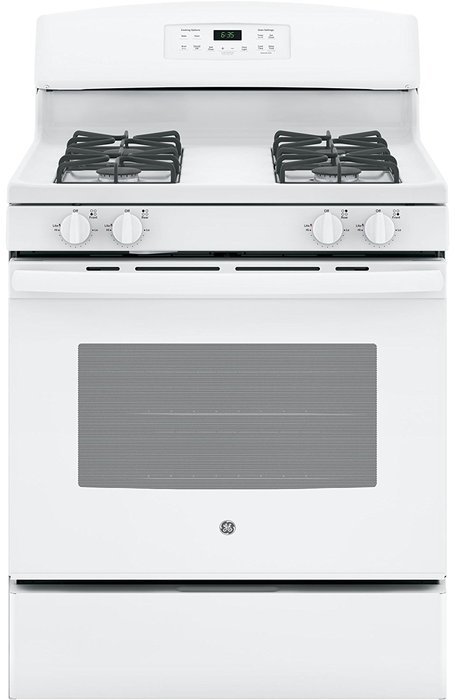 GE JGB635DEKWW 30" Freestanding Gas Range with 5 Cu. Ft. Oven Capacity, White