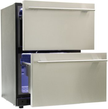 Haier DD410RS 24 Inch Built-In Dual Refrigerator Drawers with 5.4 cu. ft. Capacity, in Stainless Steel N6