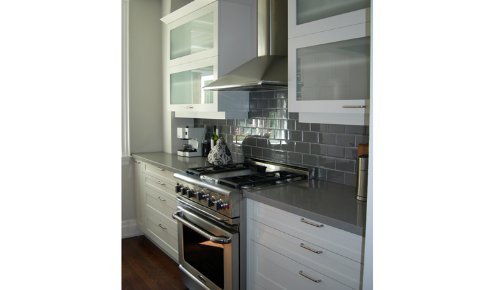 Faber Decorative Collection PERL36SS Perla 36in Wall-Mount Chimney Hood 600 CFM PRO Internal Blower N3
