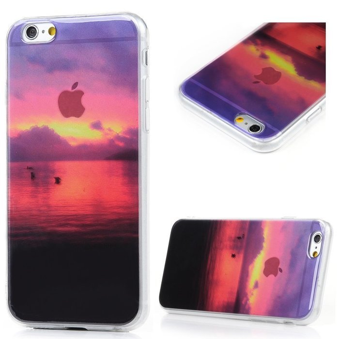 i6/i6S (4.7")Case,i6plus/i6splus Case (5.5") Soft TPU Shockproof Translucent Rubber Skin Gel Fancy Scenery Series... N4