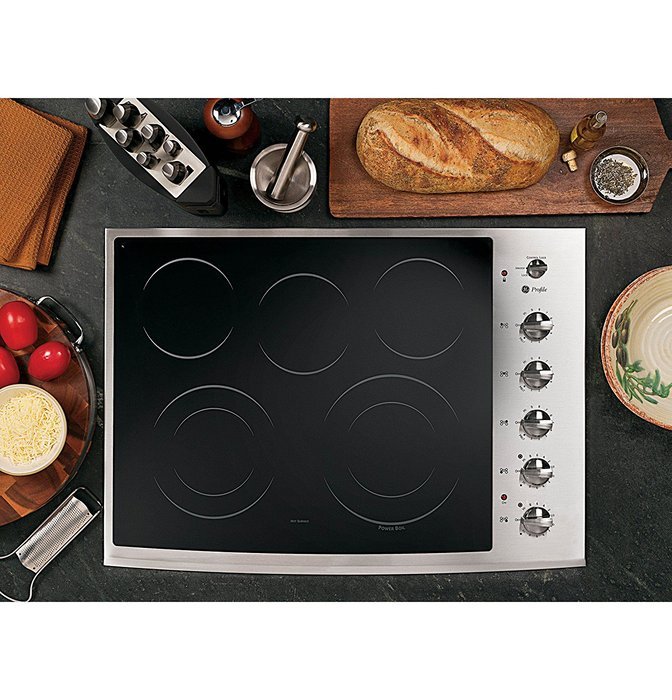 GE PP944STSS Profile 30" Stainless Steel Electric Smoothtop Cooktop