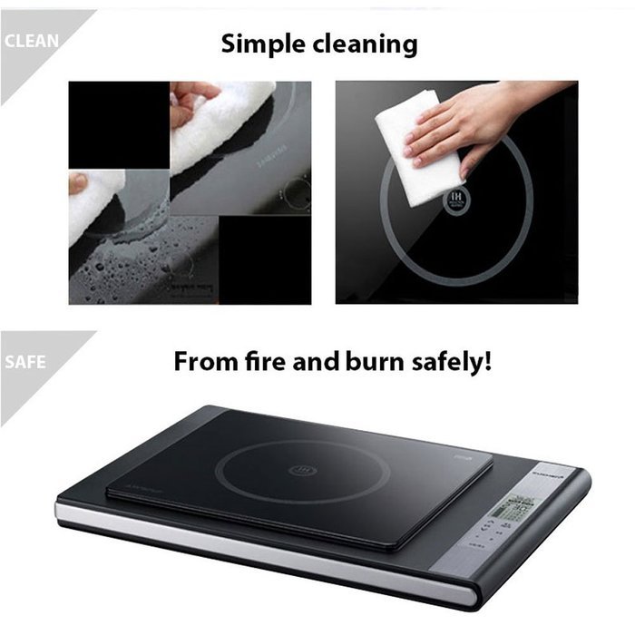 CUCHEN IH Induction Electric Range Single burner Cooktop Ceramic CIR-G060ER & Exclusive Simple English User's... N3