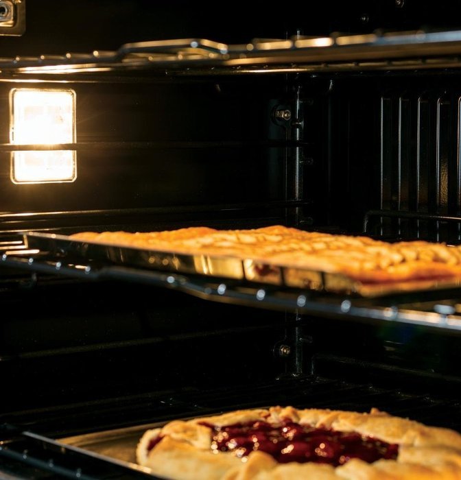 GE PT7050DFWW Profile 30" White Electric Single Wall Oven - Convection N4