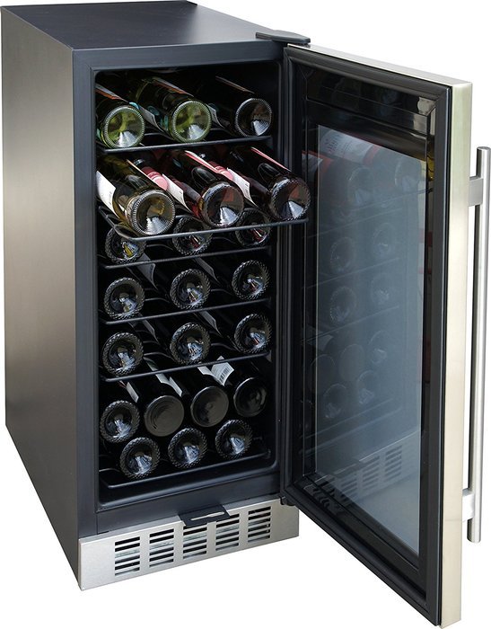 SPT WC-31U Under-Counter 32-Bottle Wine and Beverage Cooler, Stainless Steel N2