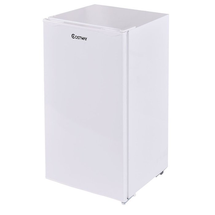 Giantex 3.2 Cu. Ft. Compact Single Reversible Door Mini Refrigerator and Freezer Office N8