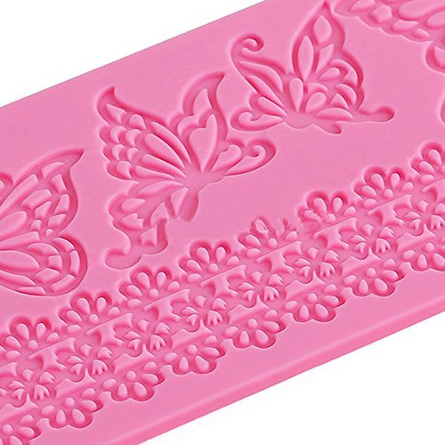 Genenic 3D Chocolate Fondant Sugarcraft Butterfly Lace Mould Cake Decorating Mold N9