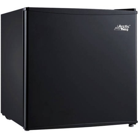 Energy Efficient 1.6 cu ft One-Door Compact Refrigerator, Black N2