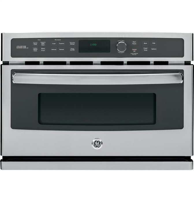 GE PSB9100SFSS Profile Advantium 27" Stainless Steel Electric Single Wall Oven - Convection N6