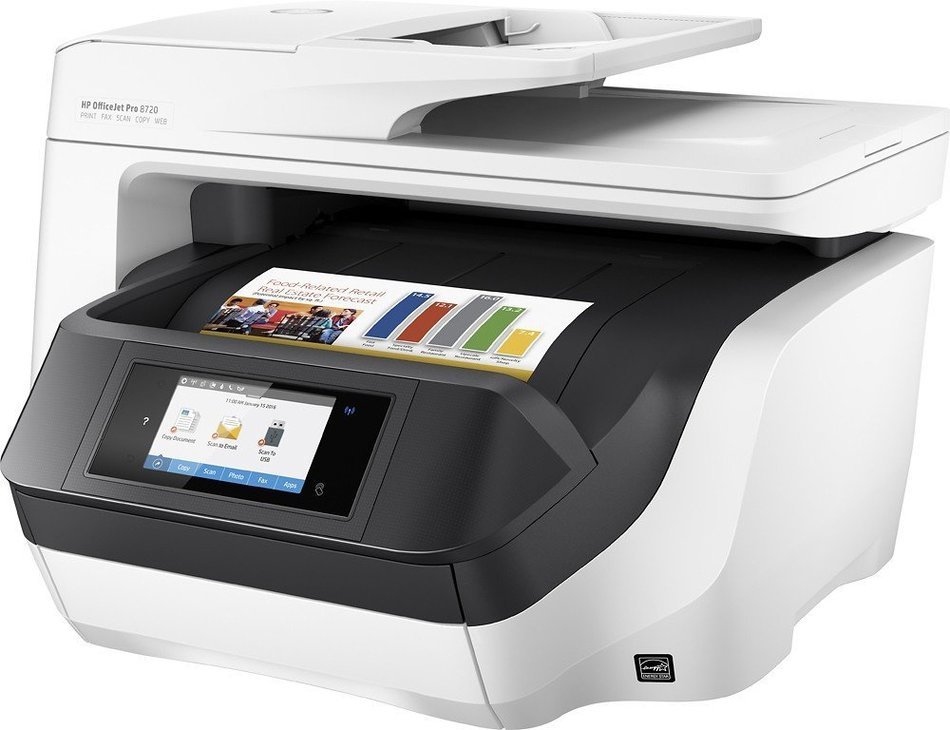 HP - Officejet Pro 8720 Wireless All-In-One Instant Ink Ready Printer