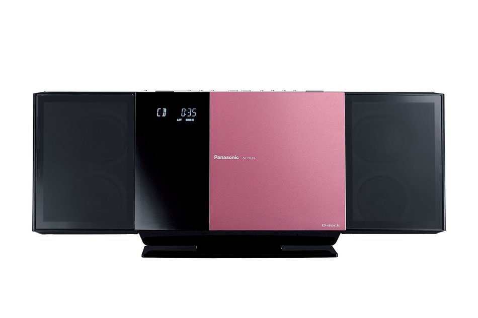 Panasonic compact stereo system Pink SC-HC35-P (Japan Import)