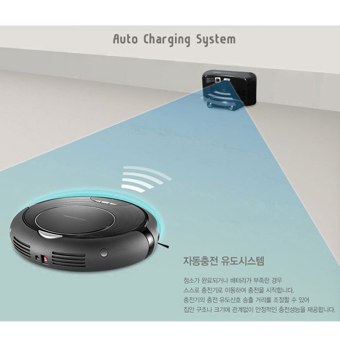 Moneual MR6803M Robotic Vacuum Cleaner Robot 220V Fast Delivery (Black) N9