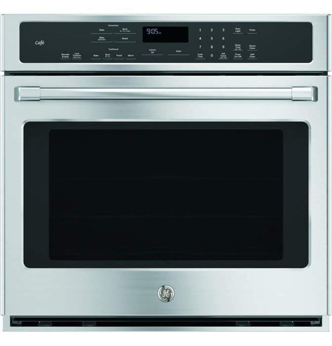 GE Cafe Series 30" Stainless Steel Built-In Convection Wall Oven N3