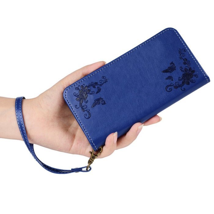 S7 Case,Samsung Galaxy S7 Case - Wallet Embossed Flowers Smart Magnetic Close High Quality Premuim PU Leather... N13