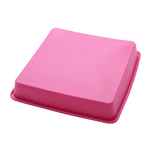 Square Silicone Cake Pan Baking Toast Mold 8.85" By 8.85" By 1.57" N3