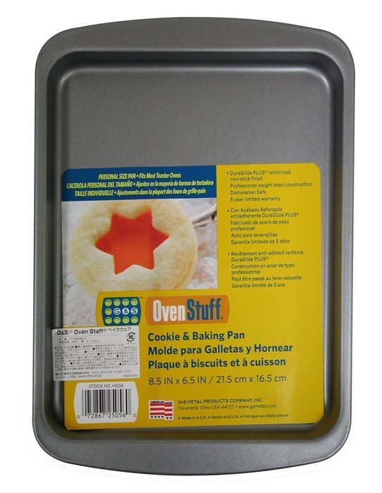 OvenStuff Non-Stick Personal Size Cookie Pan, 8.5 x 6.5-Inch