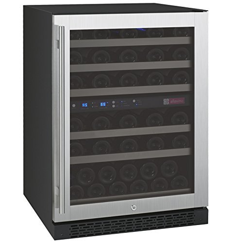 FlexCount Series 56 Bottle Dual Zone Freestanding Wine Refrigerator N2