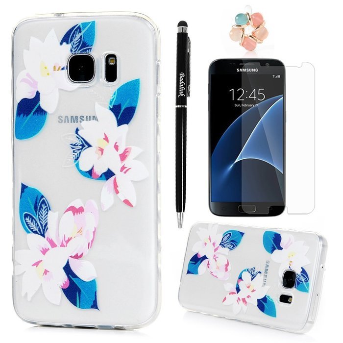 Badalink Galaxy S7 Case Shock-Absorbing Drop Protection TPU Bumper Protective Back Cover Slim-Fit Flexible Easy... N83