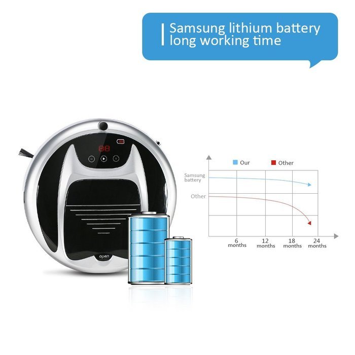 Robotic Vacuum Cleaner with Remote Control and Self Charging Technology Professional Automatic Cordless Carpet... N10