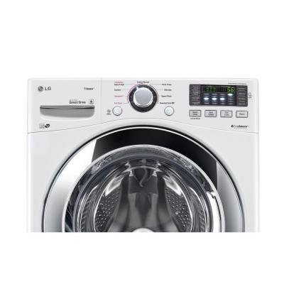 LG Electronics WM3370HWA 4.3 cu. ft. High-Efficiency Front Load Washer with Steam in White, ENERGY STAR White N2