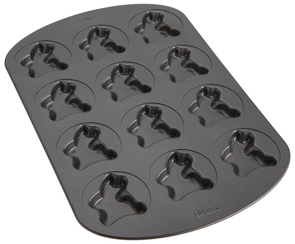 Wilton 2105-0693 12-Cavity Nonstick Square Treat Cake Pan N9