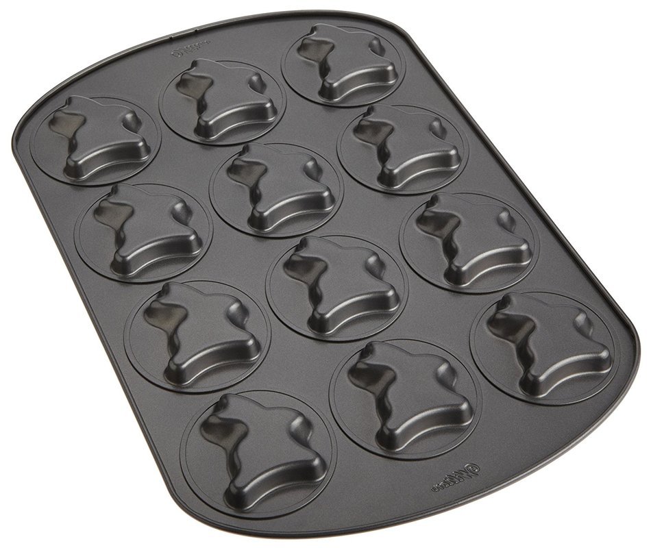 Wilton 2105-0693 12-Cavity Nonstick Square Treat Cake Pan N10