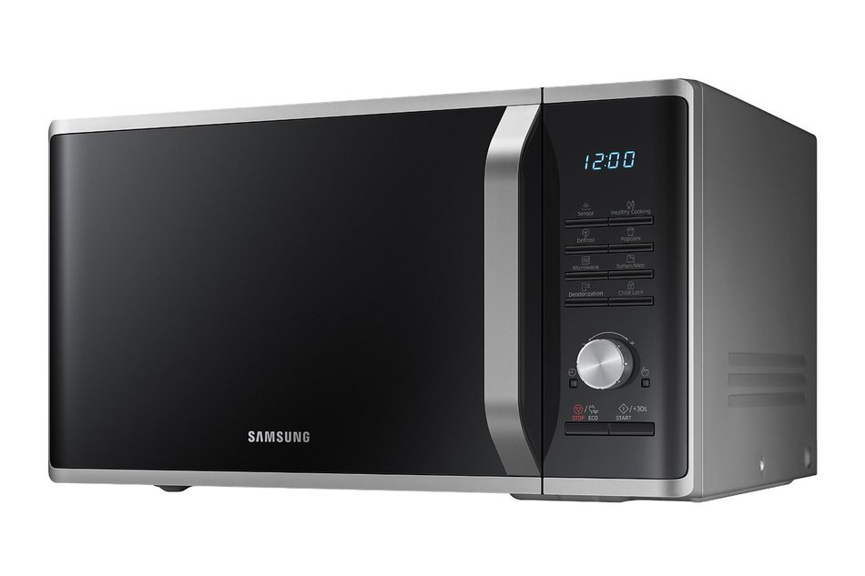 Samsung MS11K3000AS 1.1 cu. ft. Countertop Microwave with Ceramic Enamel Interior, Silver N9