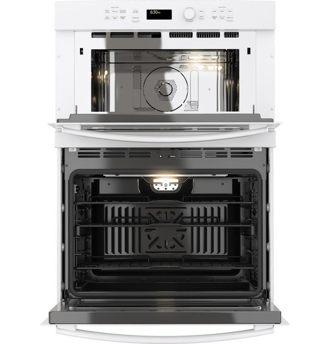 GE PT7800DHWW Profile 30" White Electric Combination Wall Oven - Convection N3