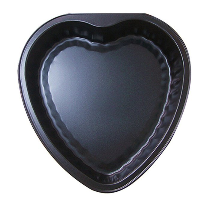 Ancdream Housewares Premium Carbon Steel Non Stick Cake Baking Bakeware Heart Cake Pans Trays Dishes Red Color... N3