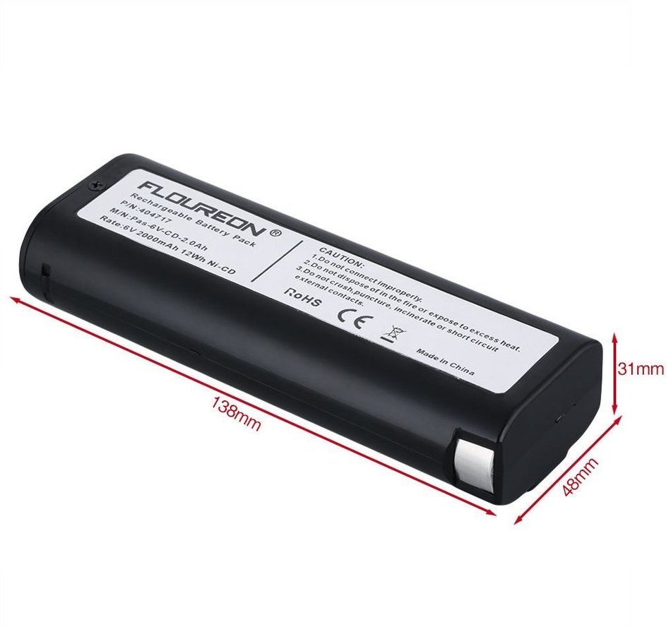 Vacuum Cleaner Battery 2000mAh 6V for Paslode 404400 900400 900420