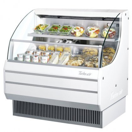 Turbo Air TOM40LSF 39" Low Profile Display Merchandiser with Modern Design Stainless Steel Front Panel Environmental...
