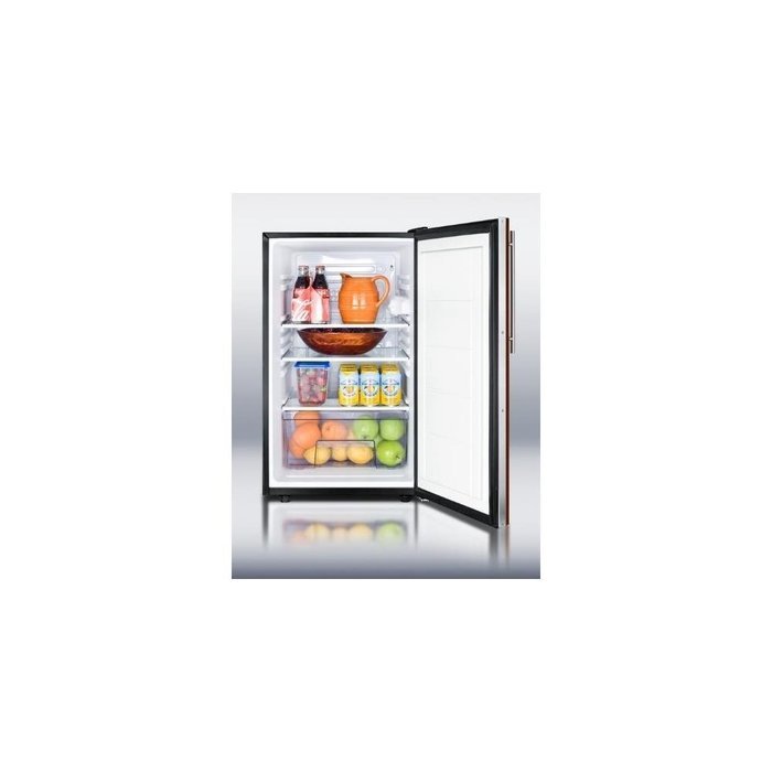 Summit FF521BLBI7IF: Commercially listed 20" wide built-in undercounter all-refrigerator, auto defrost with a... N3