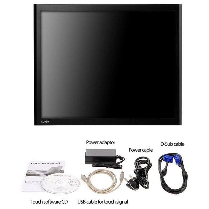 15" Touch monitor POS LCD monitor ED150 Touch VGA DVI