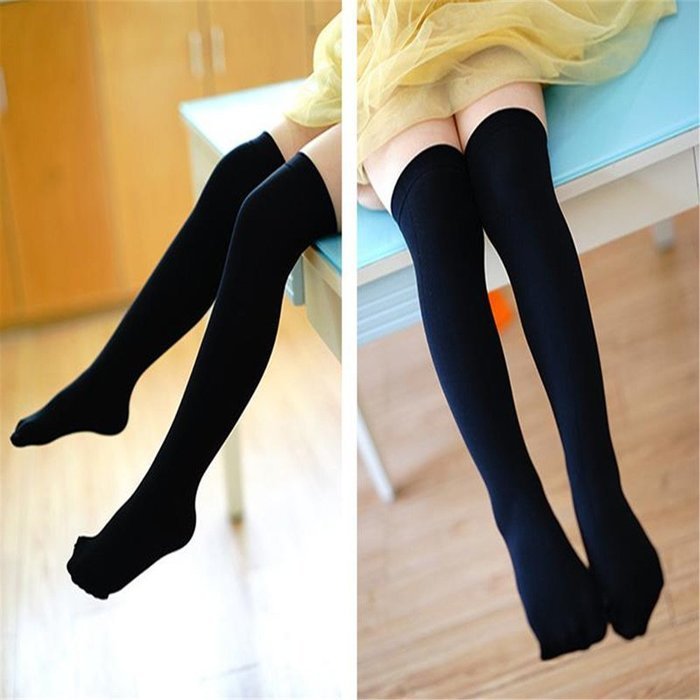 Phoneix 2pcs Korean Girls Socks Tube Students Candy Color Velvet Stockings N5