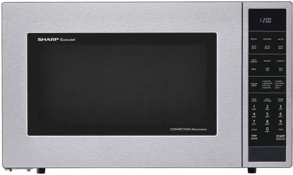 Sharp SMC1585B 1.5 cu. ft. Microwave Oven with Convection Cooking, in Stainless Steel