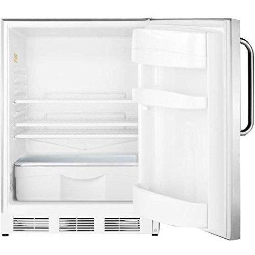 Summit FF6CSSRHD 24" Built In Undercounter All Refrigerator with Complete Stainless Steel Exterior N4