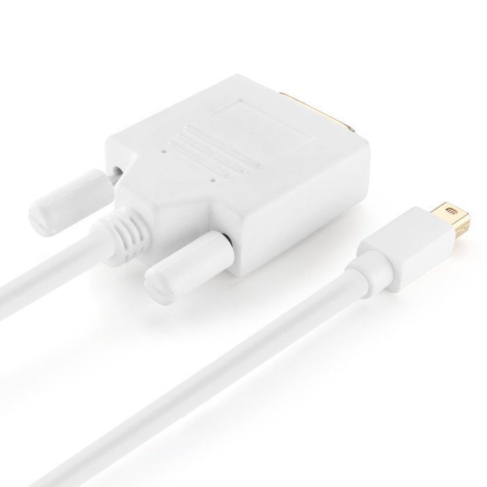 TNP Mini DisplayPort (MiniDP/mDP/Thunderbolt Port Compatible) to DVI Cable Video Adapter Converter Cord (6 Feet) N5