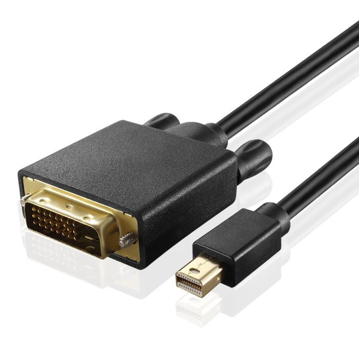 TNP Mini DisplayPort (MiniDP/mDP/Thunderbolt Port Compatible) to DVI Cable Video Adapter Converter Cord (6 Feet) N6