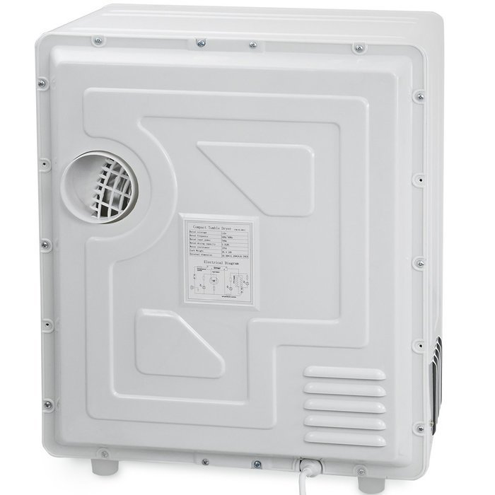 Ensue Portable Electric Tumble Dryer, Compact Stainless Steel N4