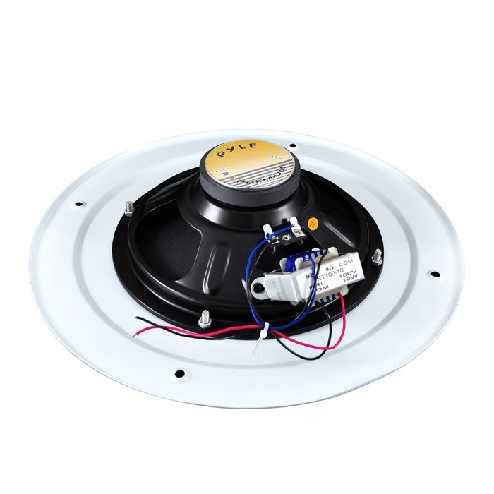 Pyle Home PDICS8 8-Inch Full Range In-Ceiling Speaker System with Transformer (Pair) N2