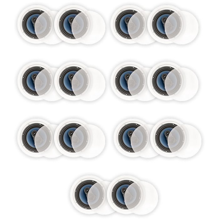 Blue Octave RC83 In Ceiling 8" Speakers 3 Way Home 5320 Watts New 7 Pair Pack RC83-7PR