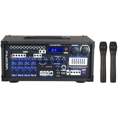 VOCOPRO CHAMPION-REC 4 HEAD 200W 4-Channel Multi-format portable PA with digital recorder