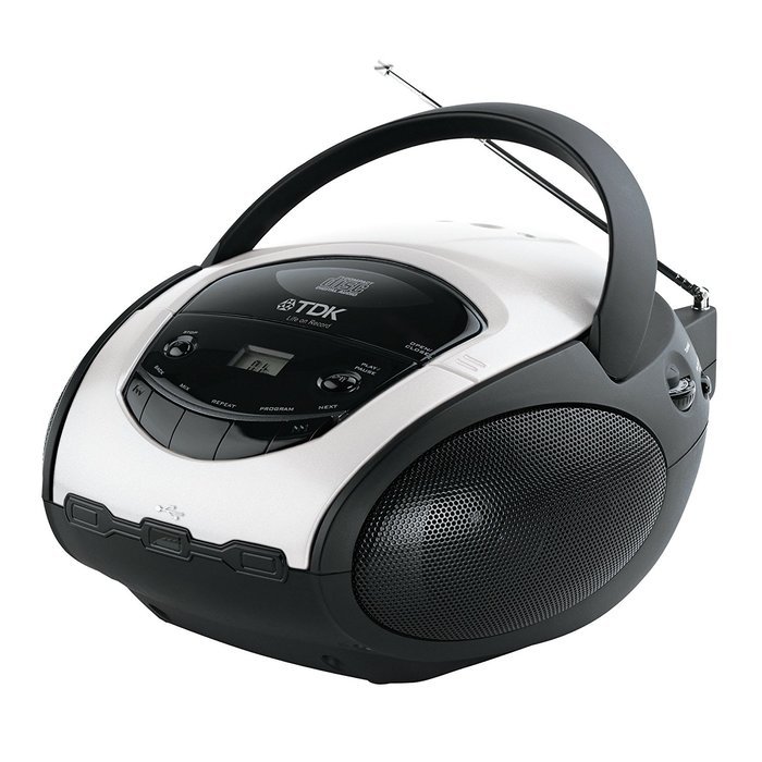 TDK TBC8717 Boombox CD Player with USB, MP3 Decoder, AM/FM Analogue Radio N2