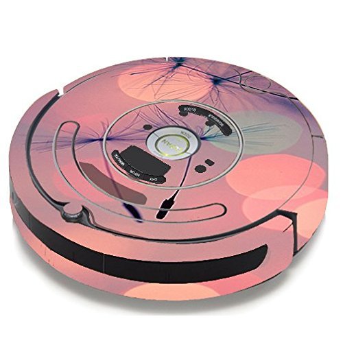 Skin Decal Vinyl Wrap For IRobot Roomba 650 655 Vacuum / Dandilions Blowing Wind