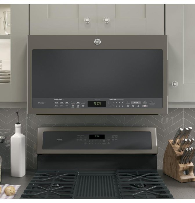 GE PVM9005EJES Profile 2.1 Cu. Ft. Slate Over-the-Range Microwave N9