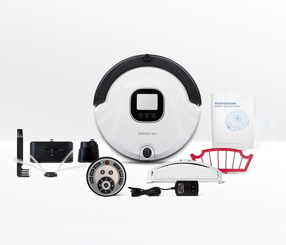 Seebest C565 Robotic Vacuum Cleaner with Home Charging Station, White