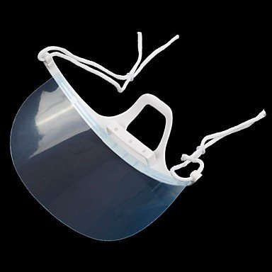 Plastic food transparent mask permanent anti fog food chef mask N4