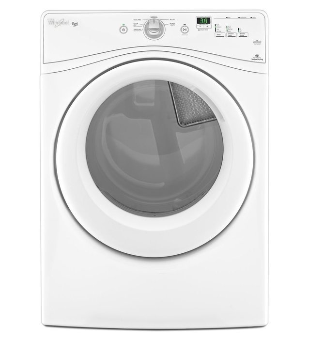 Whirlpool WGD70HEBW Duet 7.4 Cu. Ft. White Stackable Gas Front Load Dryer N3