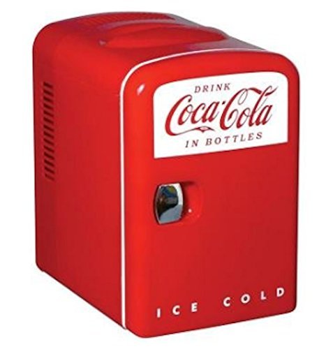 Coca Cola 0.14 cubic foot Retro Fridge in Red N2