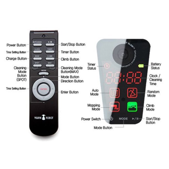 Yujin Robot eX500 Smart Home/Office Vacuum Cleaner and Floor Mopping Robot with Camera Recognition Vision Mapping... N8